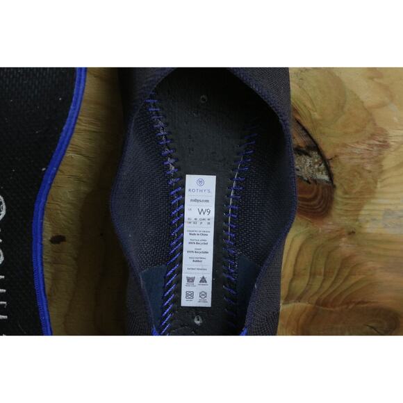 Rothy's Flats Womens 9 Black Ballet Flats Round Toe Slip Ons Shoes - Picture 7 of 7